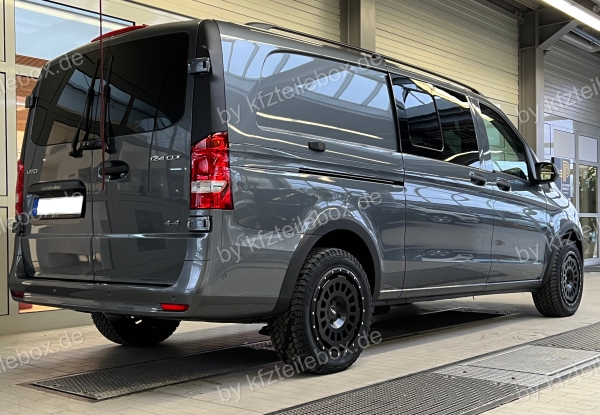 8x17 ET40 Twin-Monotube-Projekt-AT1 Alufelge in schwarz für Mercedes V-Klasse 447